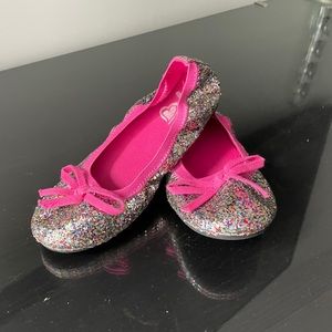 Children’ Place Little Girls Ballet Shoes Sparkle